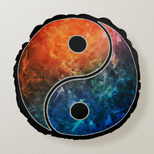 Yin Yang Round Cushion