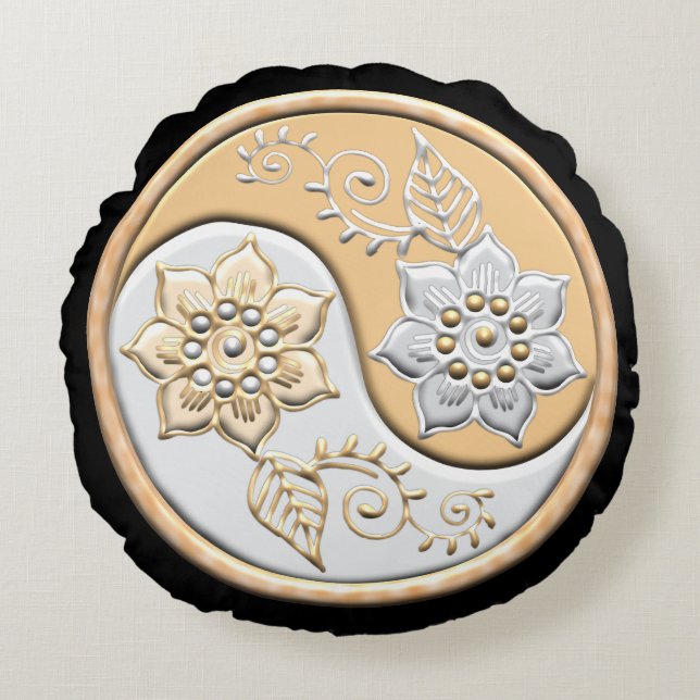Yin Yang  Round Cushion (Front)