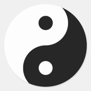 Yin Yang Round Sticker
