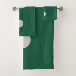 Yin Yang Sage Green Bath Towel Set