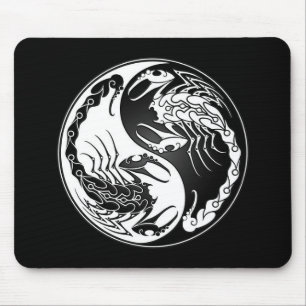 Yin Yang Scorpions Mouse Pad