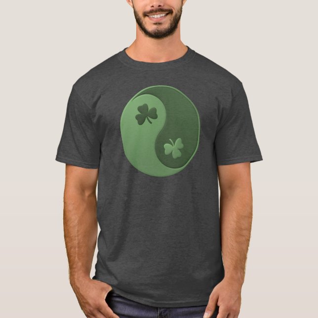 Yin Yang Shamrocks T-Shirt (Front)