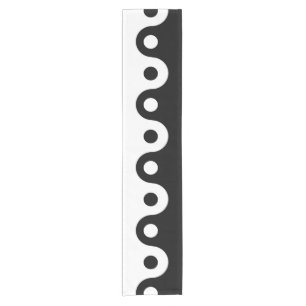 Yin yang short table runner