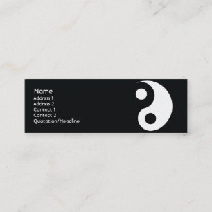 Yin Yang - Skinny Mini Business Card