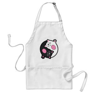 Yin Yang Sleeping Cats In Black And White Standard Apron