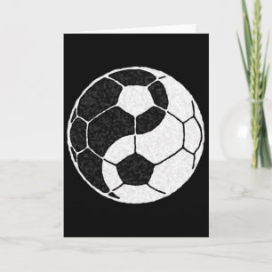 Yin Yang Soccer Graphic For Men Women Boys And Gir Card