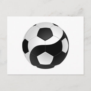 Yin Yang soccer Postcard