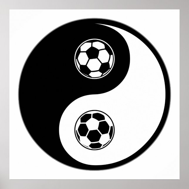 Yin Yang Soccer Poster (Front)