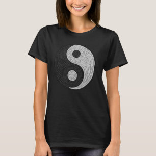 Yin Yang Starry Night Feng Shui Van Gogh Art Vinta T-Shirt