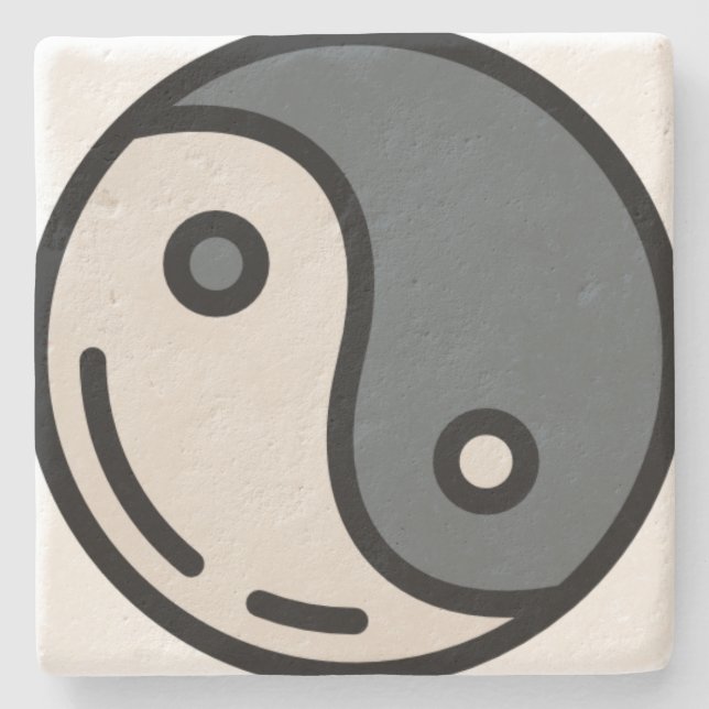 yin-yang stone coaster (Front)