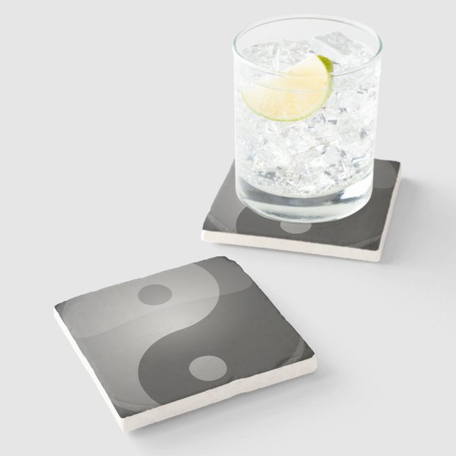 Yin Yang Stone Coaster (Side)