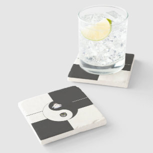 Yin Yang Stone Coaster