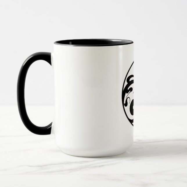 Yin Yang Swirl Mug (Left)