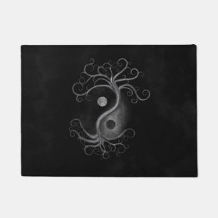 Yin Yang Swirl Tree Doormat