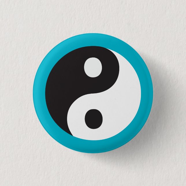 Yin Yang symbol 3 Cm Round Badge (Front)