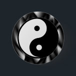 Yin Yang Symbol 6 Cm Round Badge<br><div class="desc">Put some Yin Yang balance into your life with this black and white Yin Yang design.  Makes a great gift.</div>