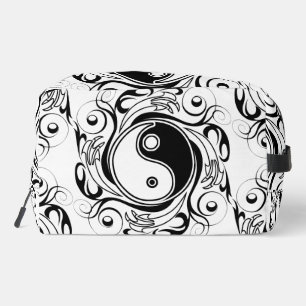 Yin & Yang Symbol Black and White Tattoo Style Dopp Kit