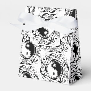 Yin & Yang Symbol Black and White Tattoo Style Favour Box