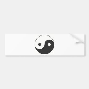 YIN & YANG SYMBOL BUMPER STICKER