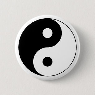 Yin Yang Symbol Button