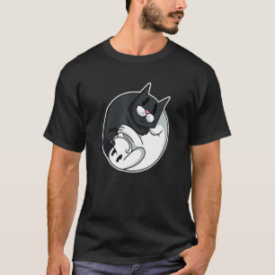 Yin Yang Symbol Cat Dog  Animal Cute Pet Owners T-Shirt
