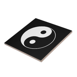 Yin Yang Symbol Ceramic Tile