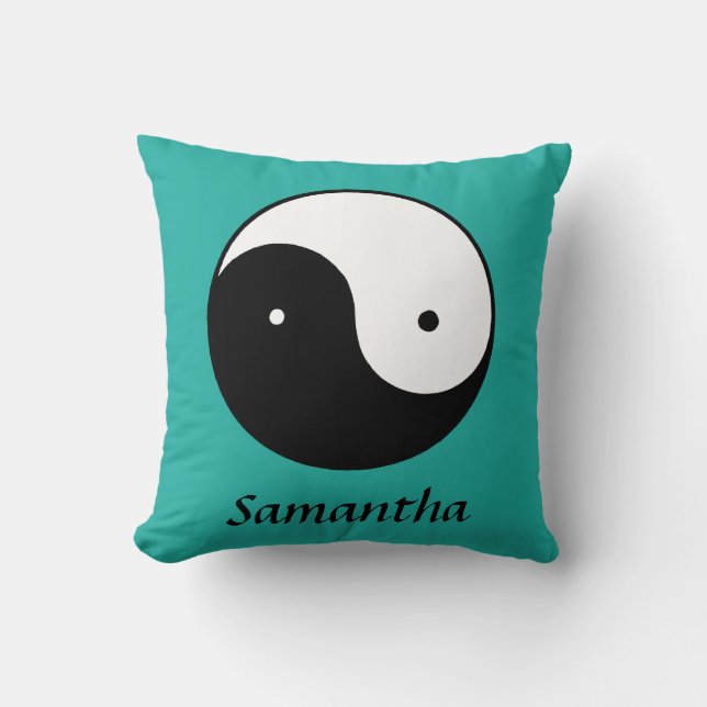 Yin Yang Symbol Cushion (Front)