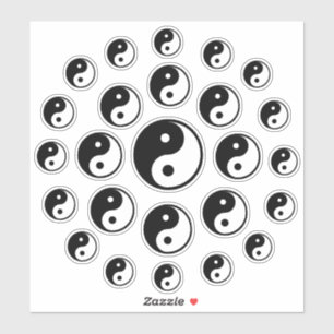 Yin yang symbol dao tao Custom-Cut Vinyl Sticker