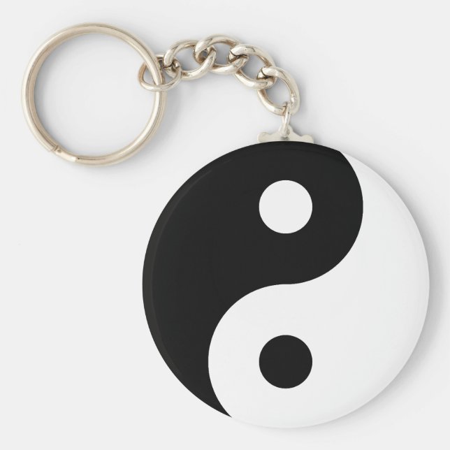 Yin Yang Symbol Key Ring (Front)