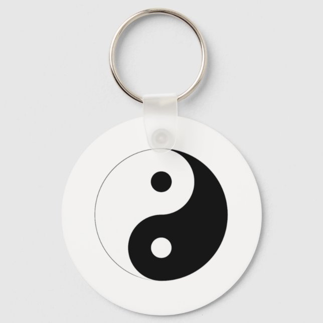 Yin-Yang Symbol Key Ring (Front)