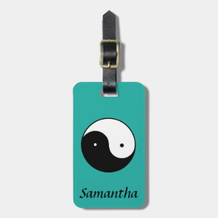 Yin Yang Symbol Luggage Tag