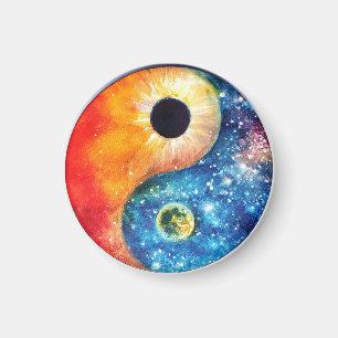 yin-yang symbol magnet