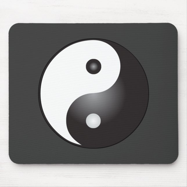 Yin Yang Symbol: Mouse Pad (Front)