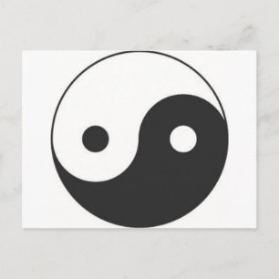 YIN & YANG SYMBOL POSTCARD