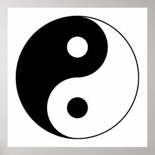 Yin Yang Symbol Poster