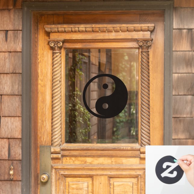 Yin Yang Symbol - solid tattoo design (Home Door)