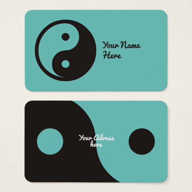 Yin Yang Symbol - solid tattoo design (Front & Back)