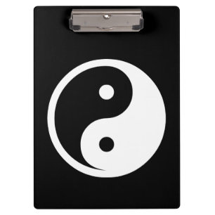Yin Yang Symbol - solid tattoo design 2 Clipboard