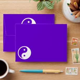 Yin Yang Symbol - solid tattoo design 2 Envelope