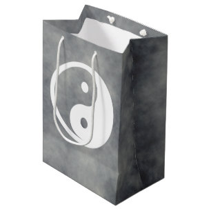 Yin Yang Symbol - solid tattoo design 2 Medium Gift Bag