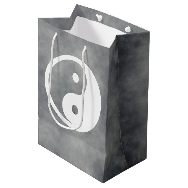 Yin Yang Symbol - solid tattoo design 2 Medium Gift Bag (Front Angled)