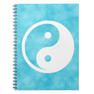 Yin Yang Symbol - solid tattoo design 2 Notebook