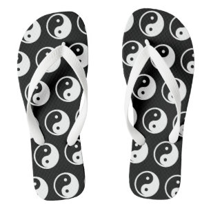 Yin Yang Symbol - solid tattoo design 2 Thongs