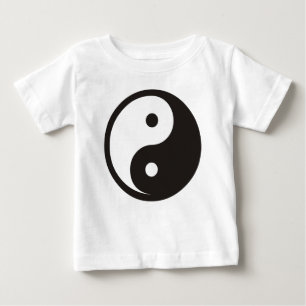 Yin Yang Symbol - solid tattoo design Baby T-Shirt