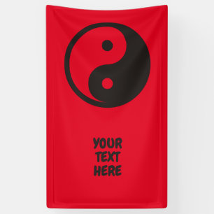Yin Yang Symbol - solid tattoo design Banner
