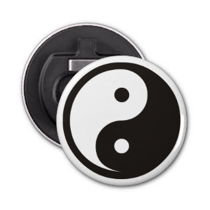 Yin Yang Symbol - solid tattoo design Bottle Opener
