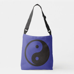 Yin Yang Symbol - solid tattoo design Crossbody Bag