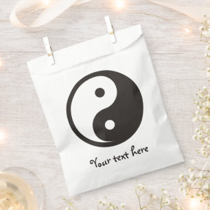 Yin Yang Symbol - solid tattoo design Favour Bag