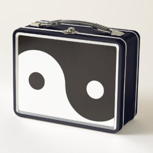 Yin Yang Symbol - solid tattoo design Metal Lunch Box