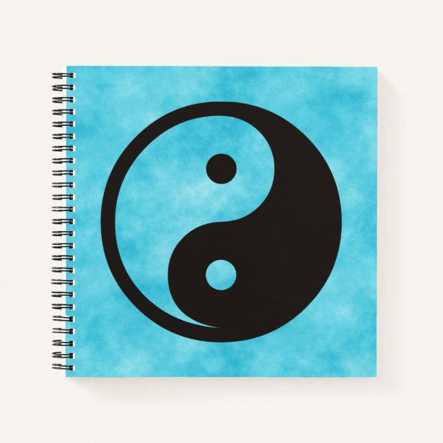 Yin Yang Symbol - solid tattoo design Notebook (Front)